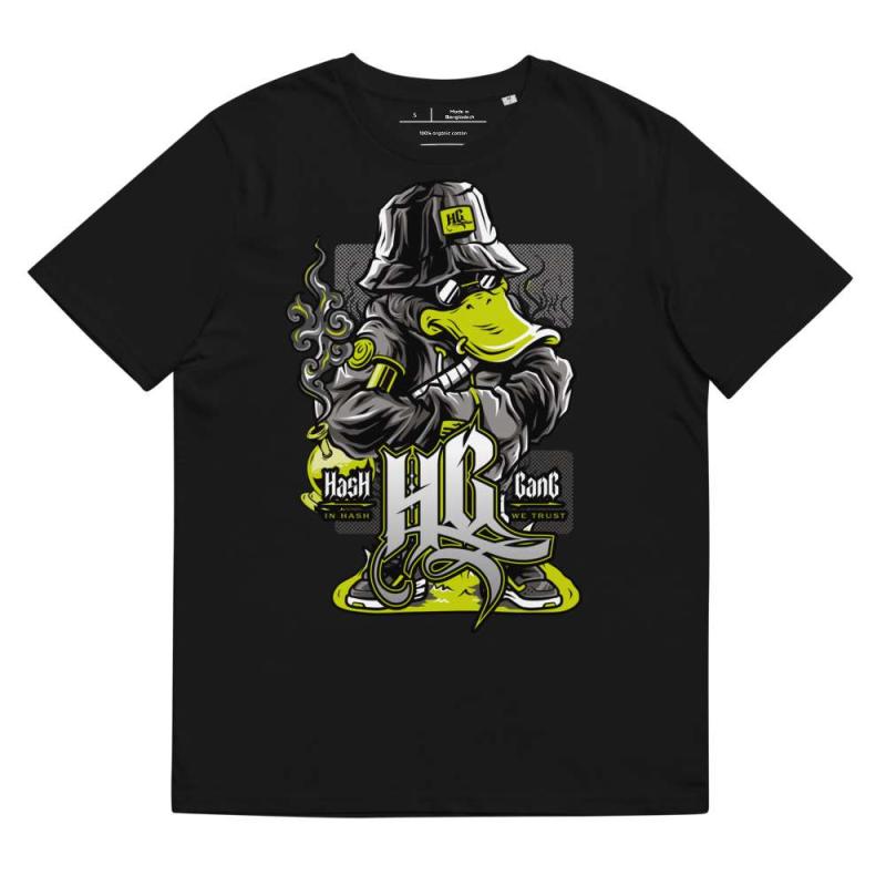 Schwarzes T-Shirt - Hash Gang - Triple Filtered T-Shirts