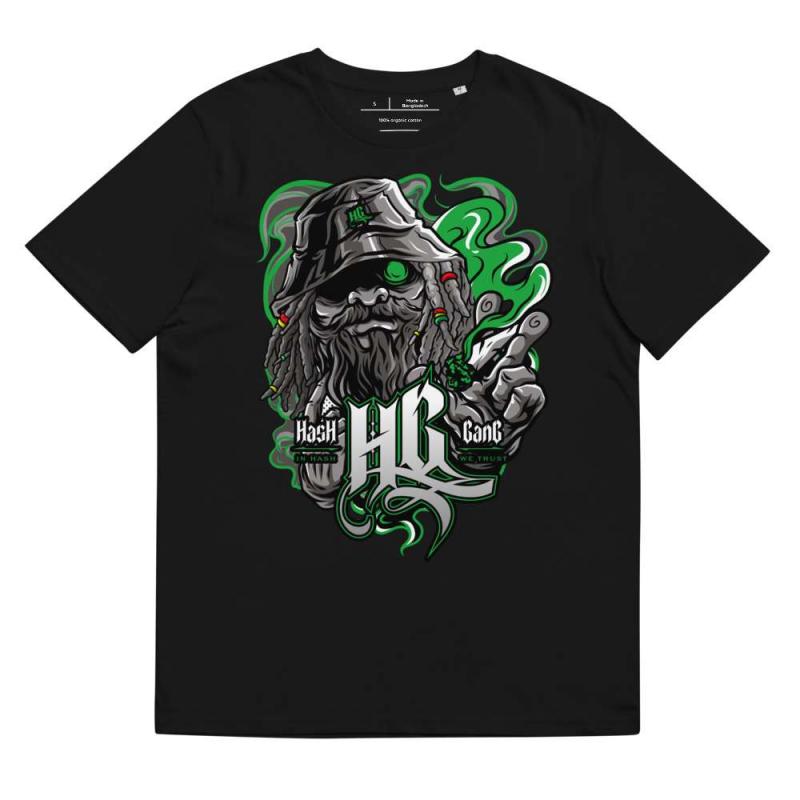 Black T-shirt - Hash Gang - Jamaican Pollen T-Shirts