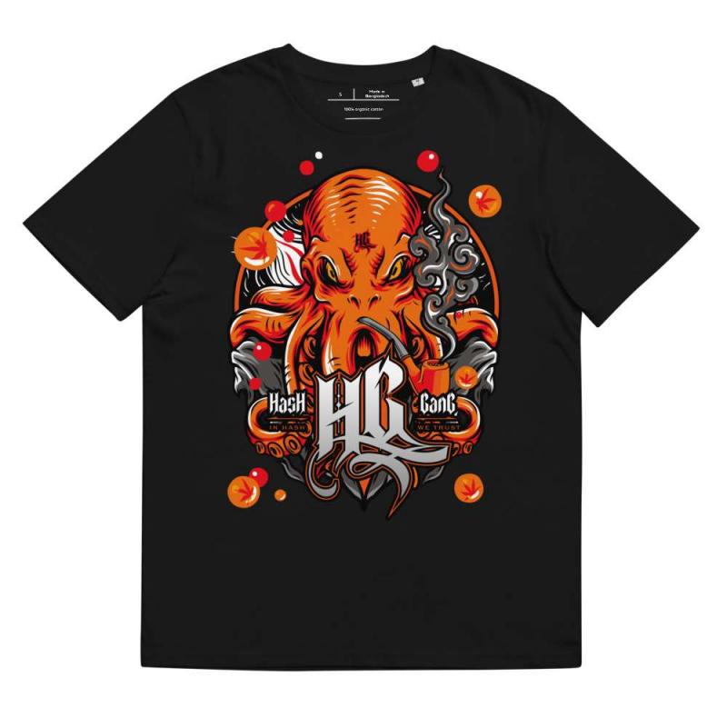 Schwarzes T-Shirt - Hash Gang - Bubble Hash T-Shirts
