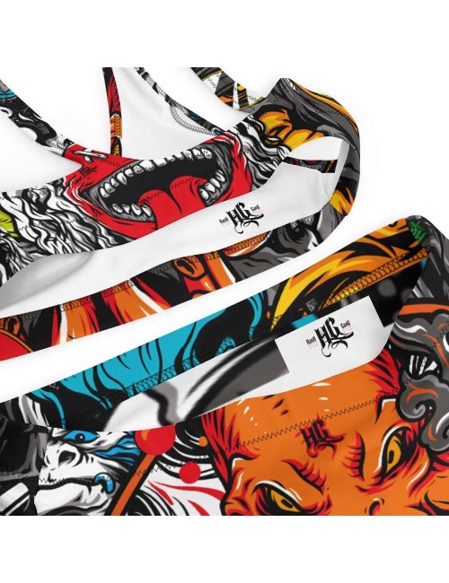 Maillot de bain taille haute - Hash Gang