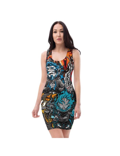 Fitted dress - Hash Gang