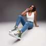 Women's canvas high top trainers - Cannabis King Shoes