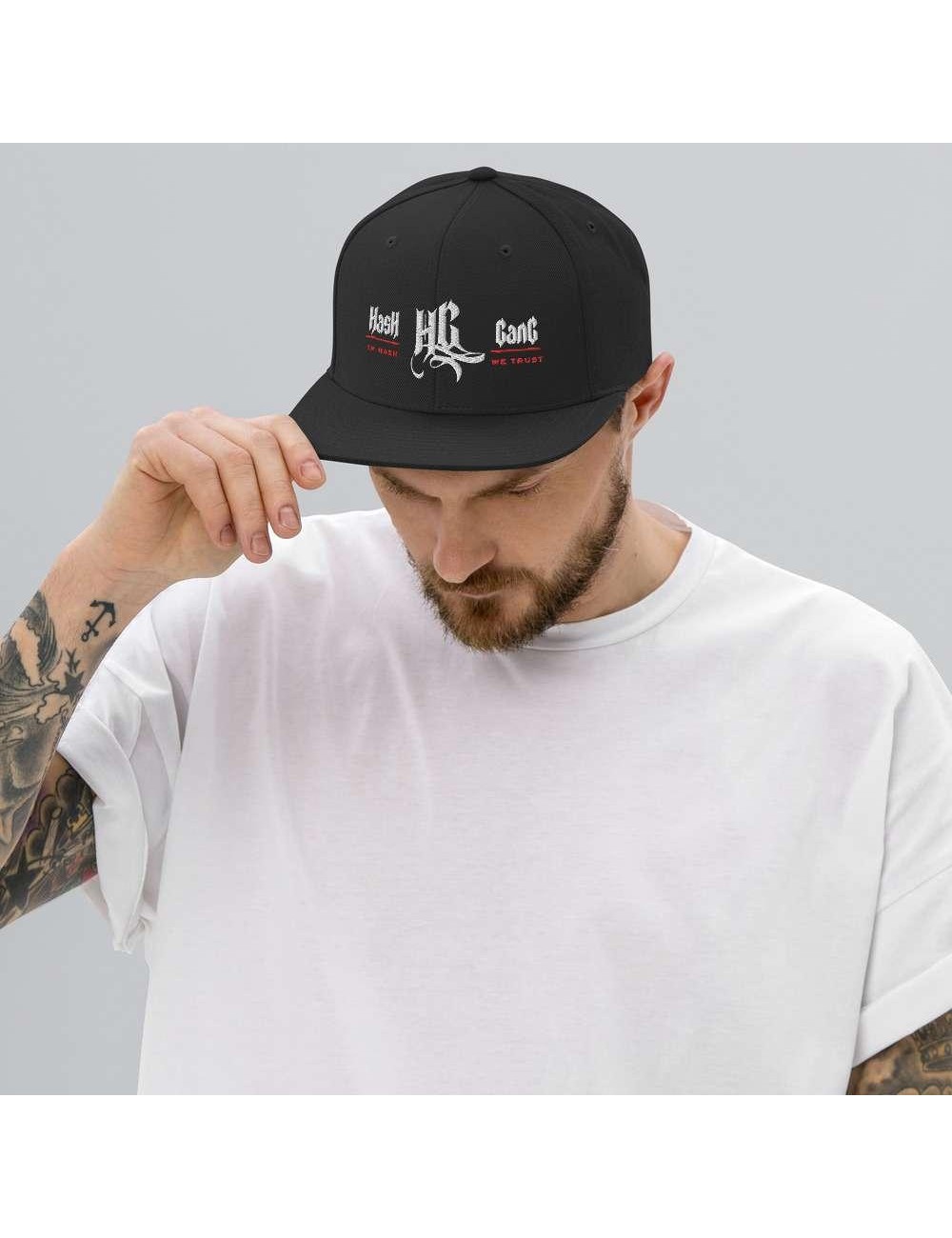 Snapback Cap - Hash Gang - Black or Black/Red