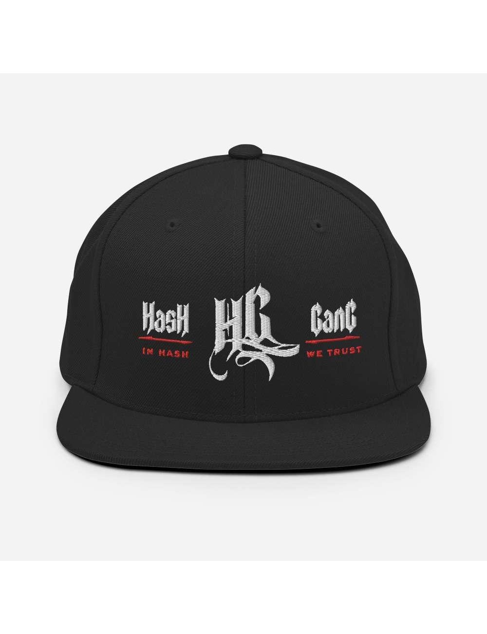 Casquette Snapback - Hash Gang - Noir ou Noir/Rouge