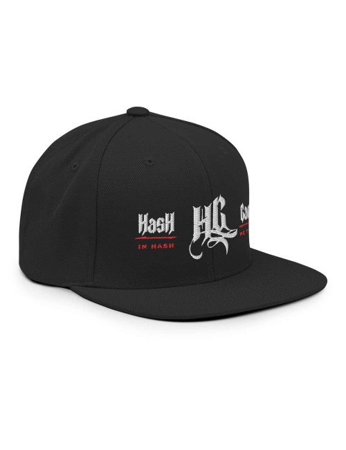 Snapback Cap - Hash Gang - Black or Black/Red