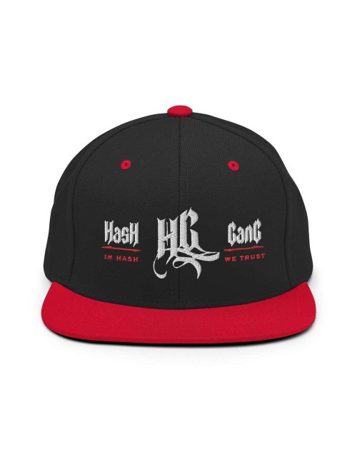 Snapback Cap - Hash Gang - Black or Black/Red