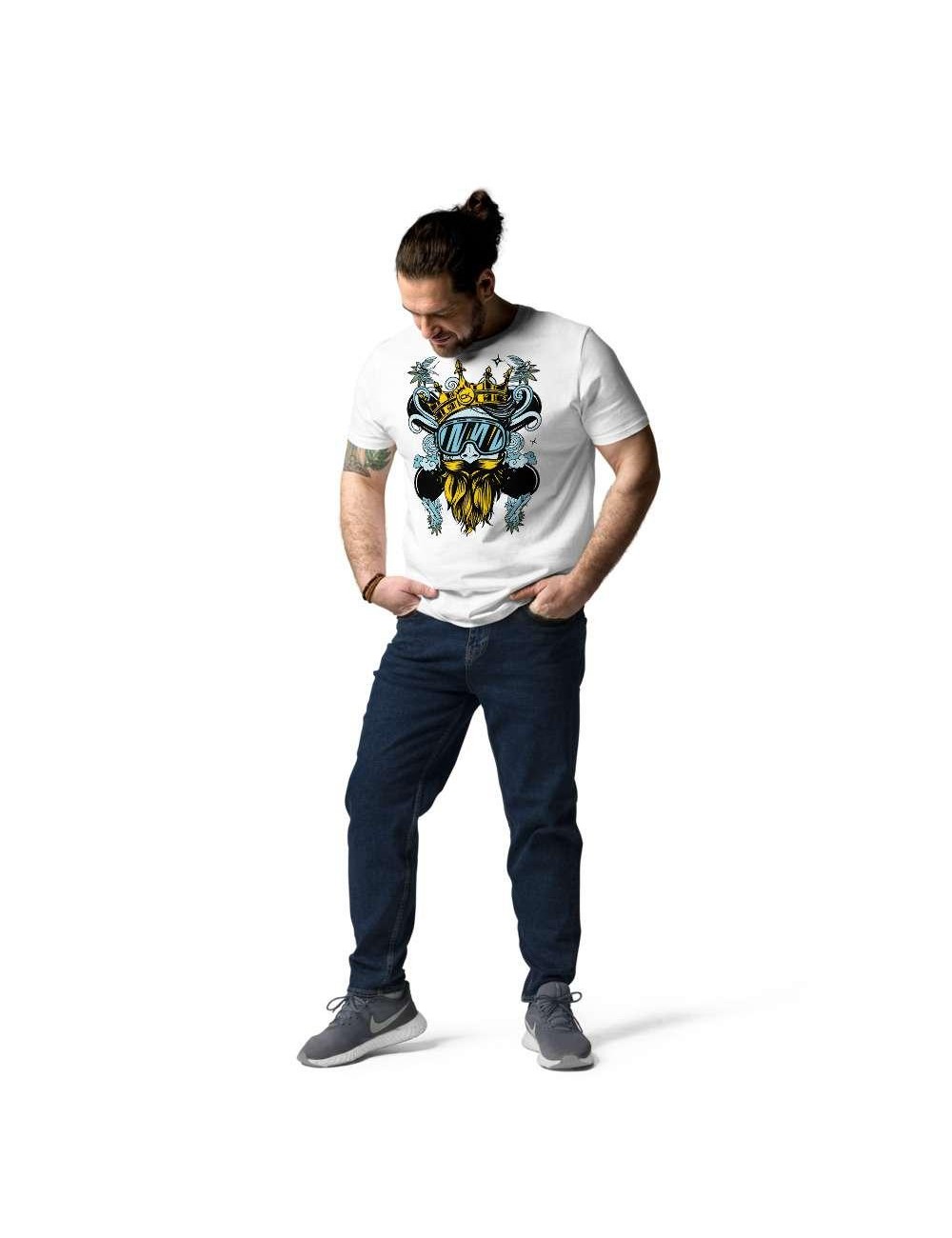 Unisex-T-Shirt - Cannabis King - White Russian - 4 Farben