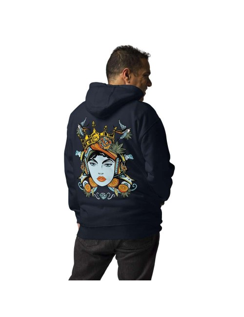 Unisex-Kapuzenpullover - Cannabis King - Orange Bud - 3 Farben