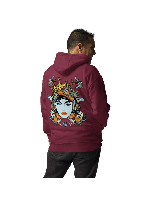 Sweat à Capuche Unisexe - Cannabis King - Orange Bud - 3 coloris