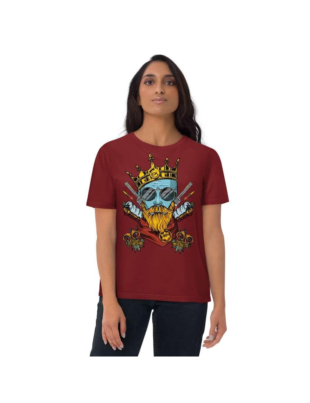 T-shirt unisexe en coton biologique - Cannabis King Seed Bank - Blueberry Kush - 4 coloris