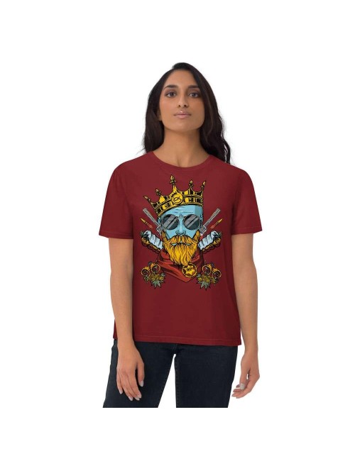 Unisex organic cotton T-shirt - Cannabis King Seed Bank - Blueberry Kush - 4 colours