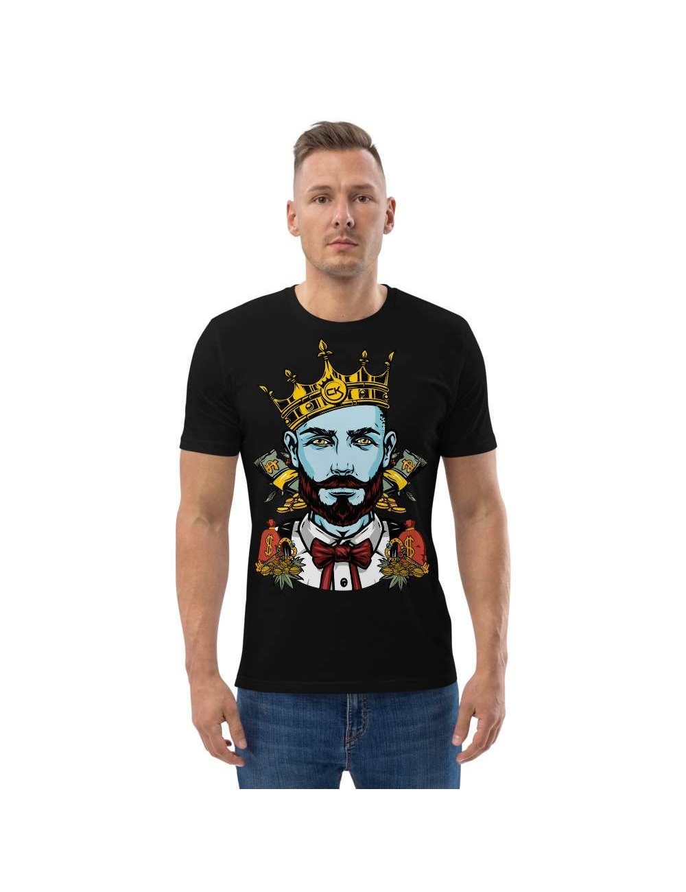 T-shirt unisexe en coton biologique - Cannabis King Seed Bank - California Gold - 4 coloris