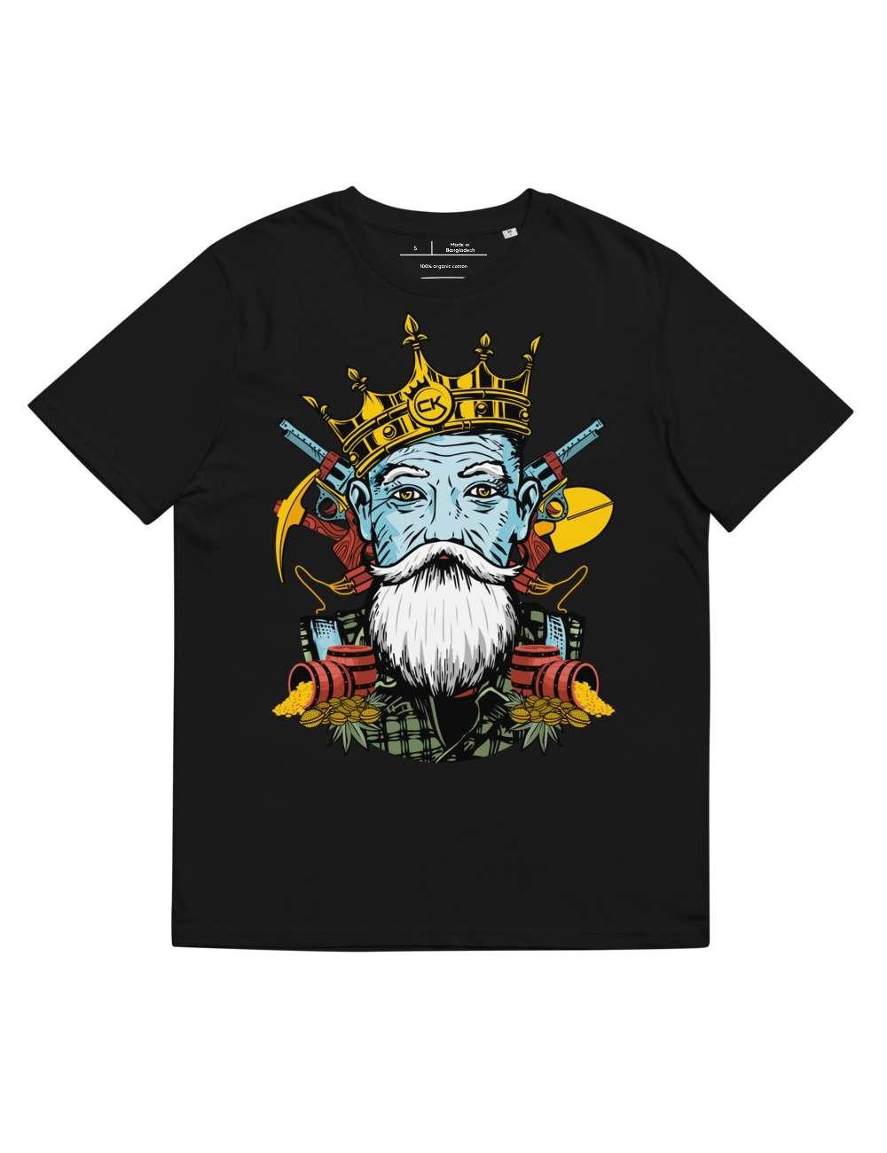 T-shirt unisexe en coton biologique - Cannabis King Seed Bank - Critical Jack - 4 coloris