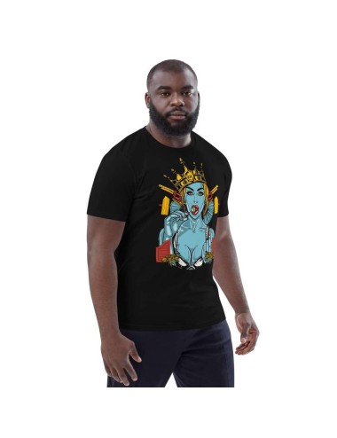 Unisex-T-Shirt aus Bio-Baumwolle - Cannabis King Seed Bank - Sunset Zkittlez - 4 Farben