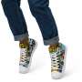 Men's canvas high top trainers - Cannabis King Seed Bank Shoes