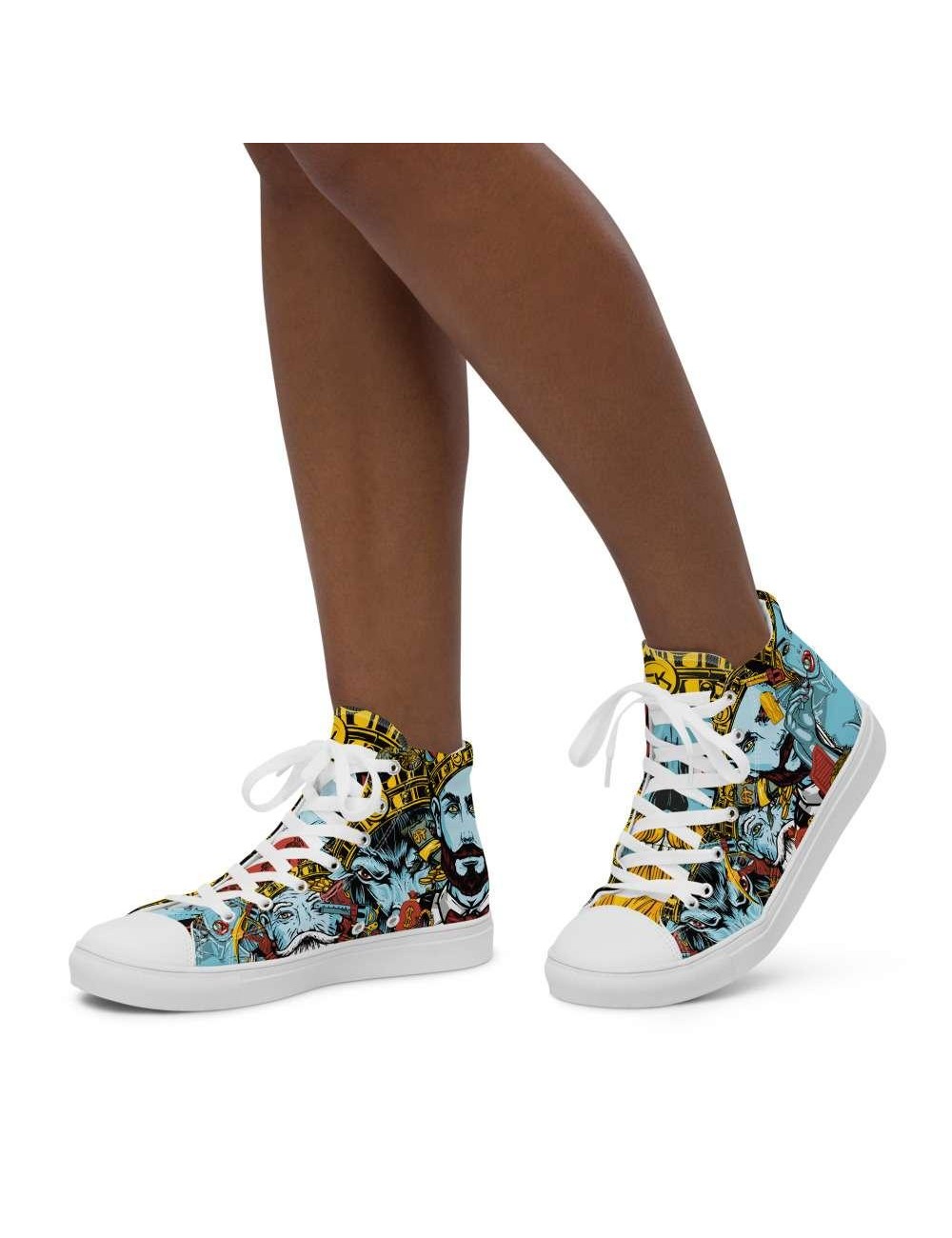 Women's canvas high top trainers - Cannabis King Seed Bank