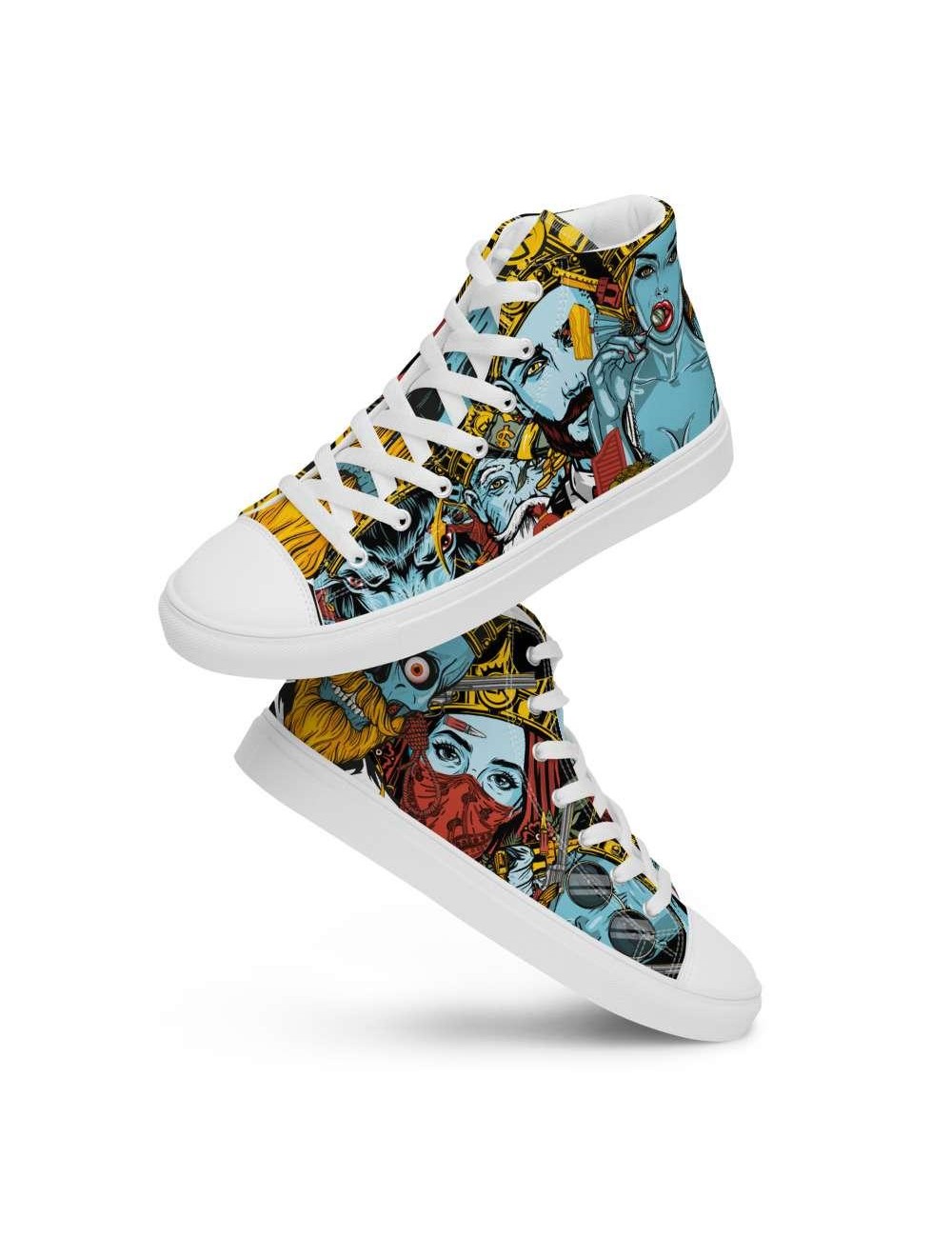 Women's canvas high top trainers - Cannabis King Seed Bank