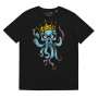 T-shirt unisexe noir en coton biologique - Cannabis King - King Cthulhu T-Shirts