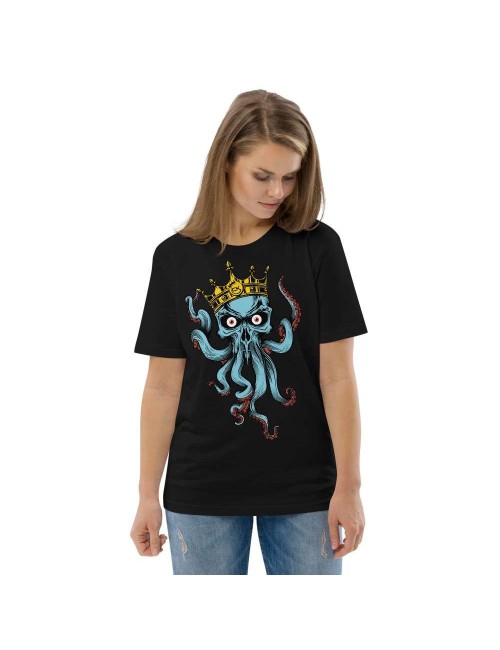 T-shirt unisexe noir - Cannabis King - King Cthulhu