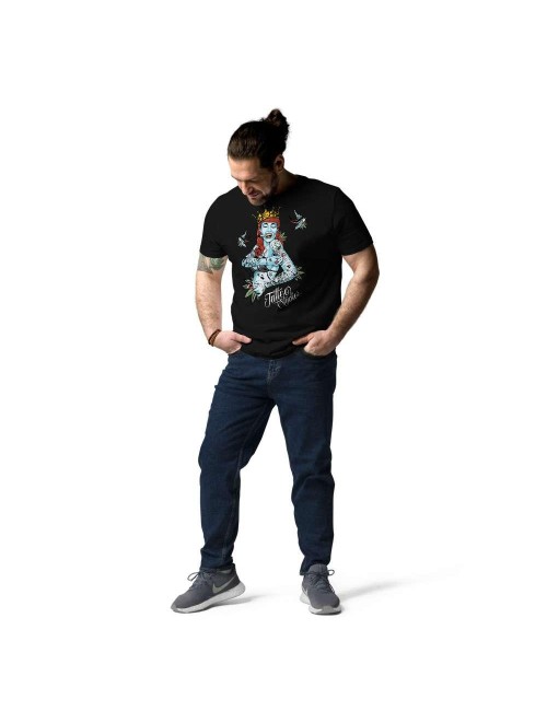 T-shirt unisexe en coton biologique - Cannabis King Tattoo Studio - 4 coloris