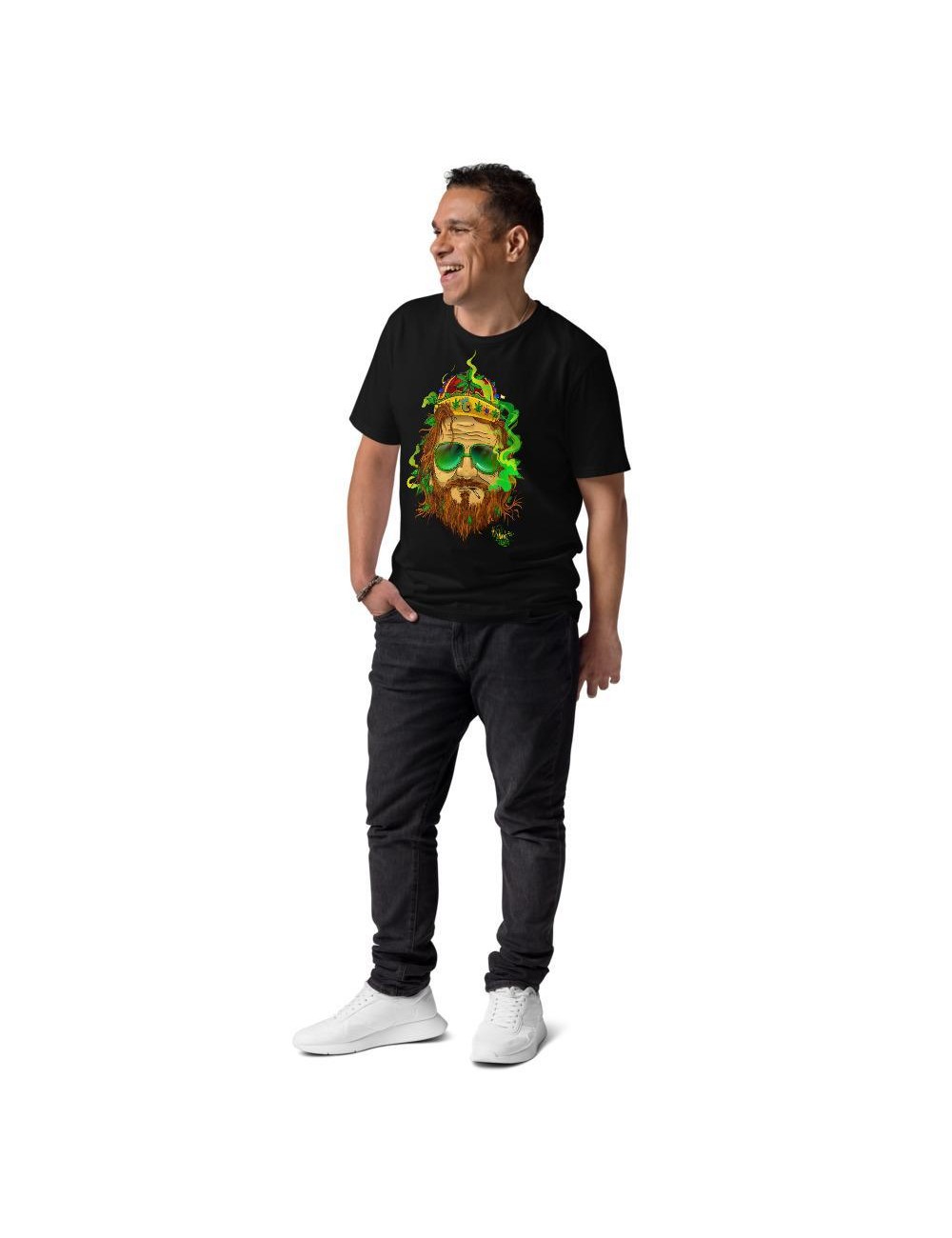 T-shirt unisexe  - Cannabis King - Dude King - 4 coloris