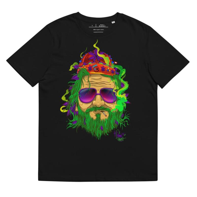 T-shirt unisexe en coton biologique - Cannabis King - King Dude Vert - 4 coloris Startseite