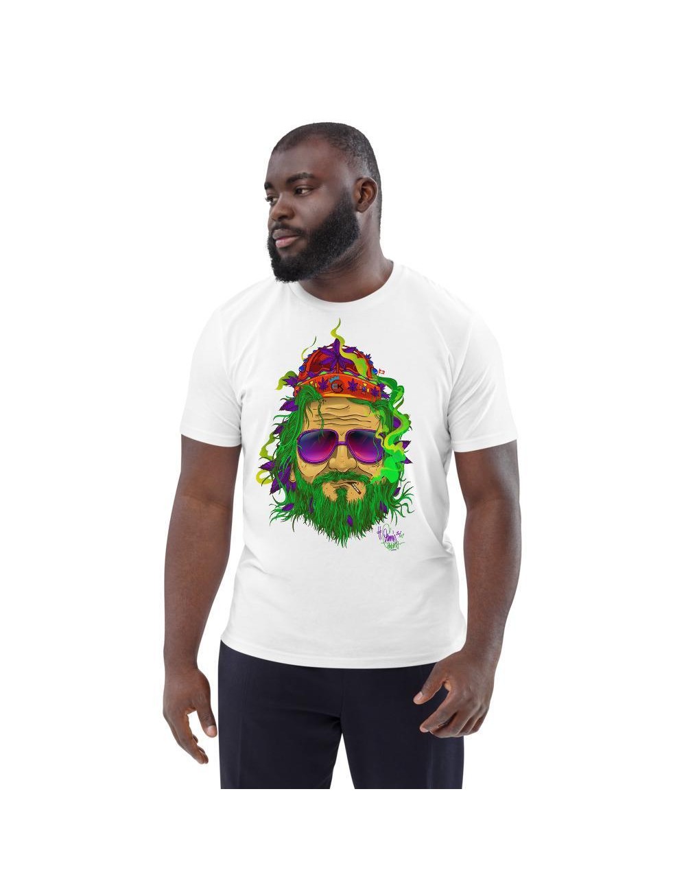 Unisex-T-Shirt - Cannabis King - King Dude Grün - 4 Farben