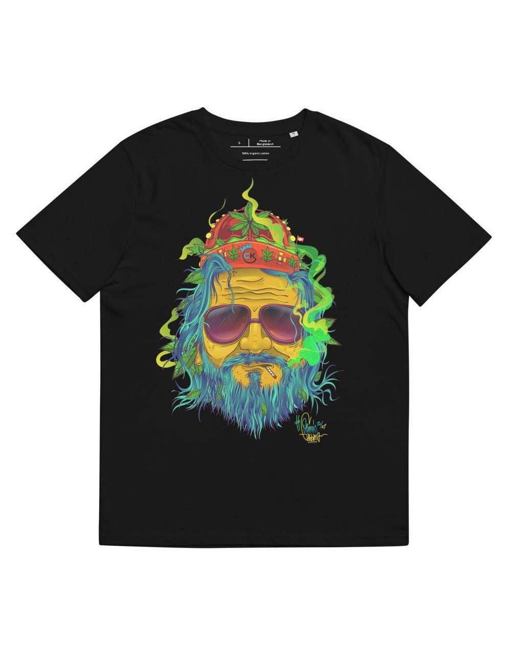 T-shirt unisexe - Cannabis King - King Dude Bleu - 4 coloris