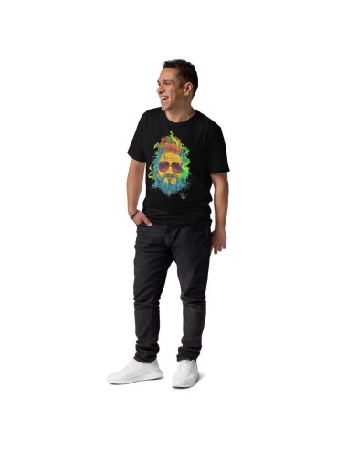 T-shirt unisexe - Cannabis King - King Dude Bleu - 4 coloris