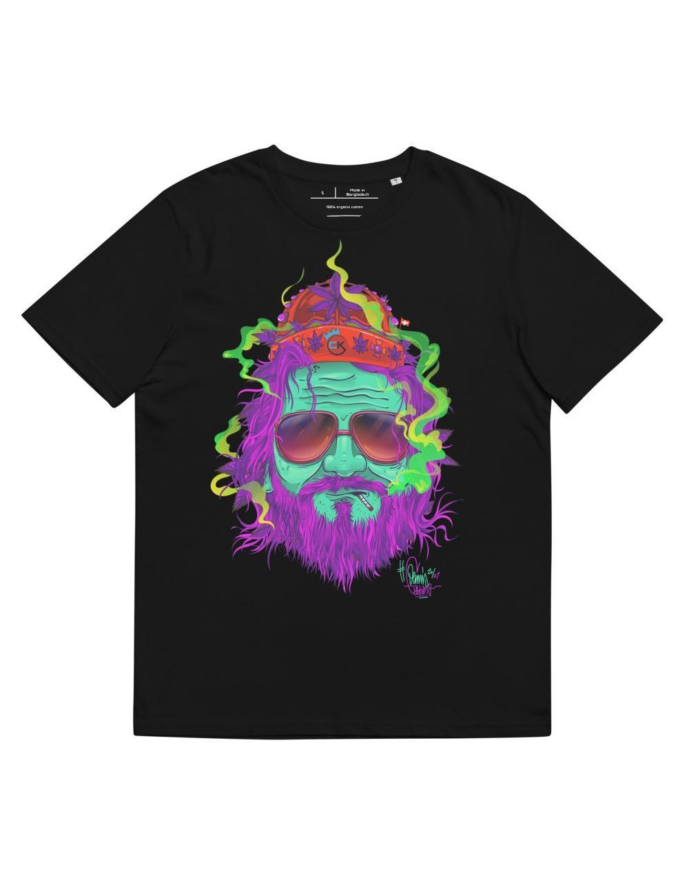 Unisex-T-Shirt - Cannabis King - Dude King unter Pilzen - 4 Farben