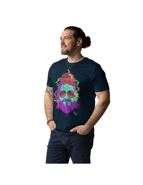 T-shirt unisexe - Cannabis King - Dude King sous champis  - 4 coloris