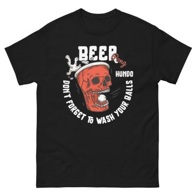 T-shirt homme noir - Beer Pong T-Shirts