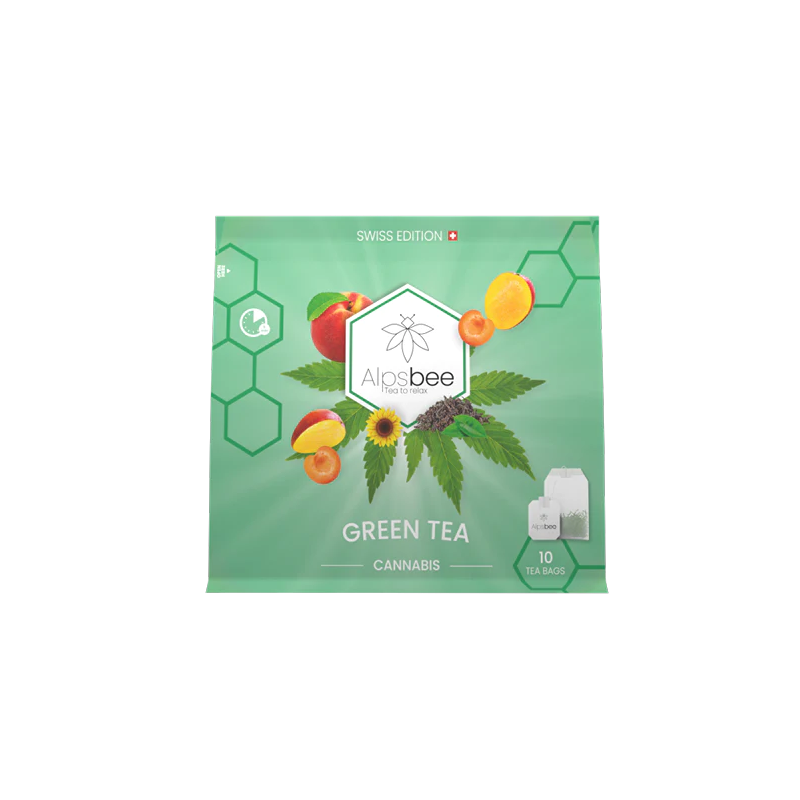 Aromatisierter grüner Tee mit CBD - Alpsbee Indoor