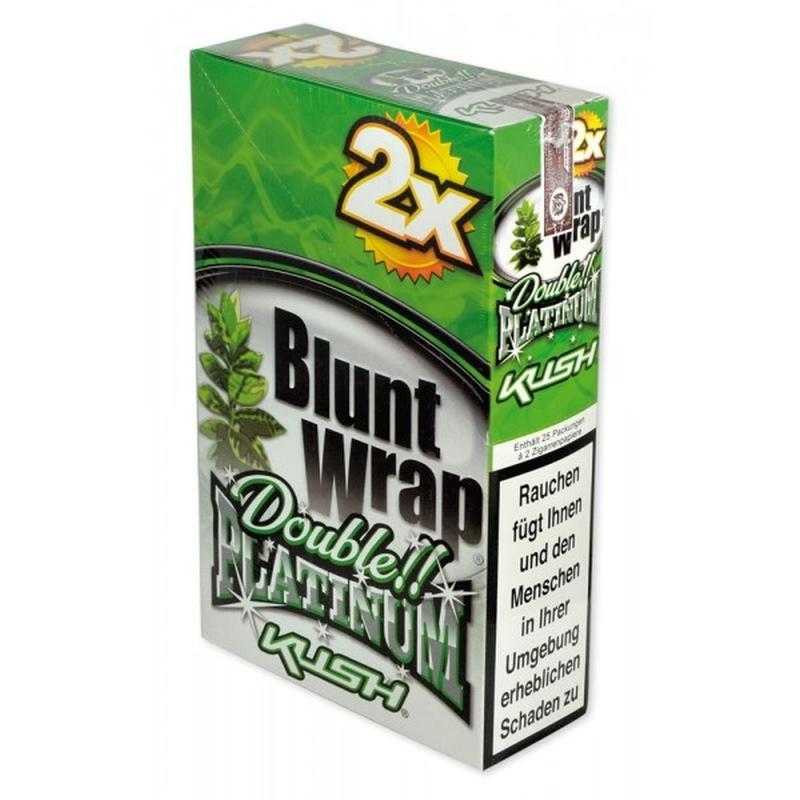 Blunt Wrap Platinum double - Kush ( 25 x 2pcs) KC Import