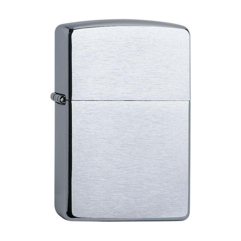 Zippo Sturmfeuerzeug Brushed Chrome KC Import