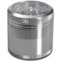 Alu Grinder 4-pièces 50mm Argent avec Fenêtre