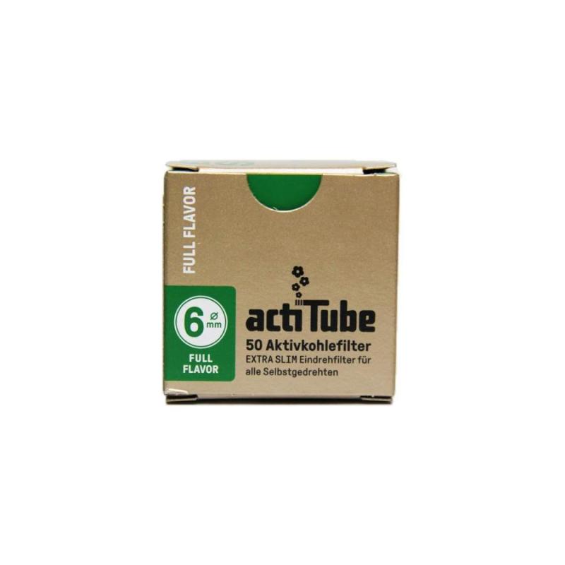 actiTube FULL-FLAVOR Aktivkohlefilter - Extra Slim (10 x 50 pcs.