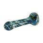 Pipe en verre Bleu/Blanc