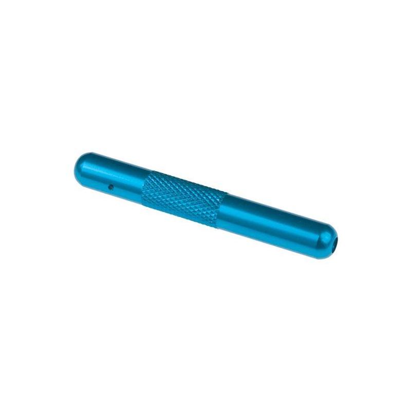 Schnupfrohr Aluminium Blau KC Import