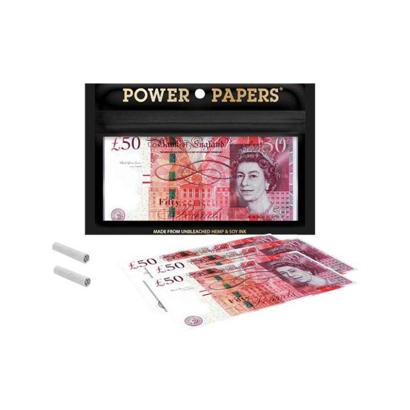 Power Papers - Pound - KS + Tips (1 x 12 Leaves) KC Import