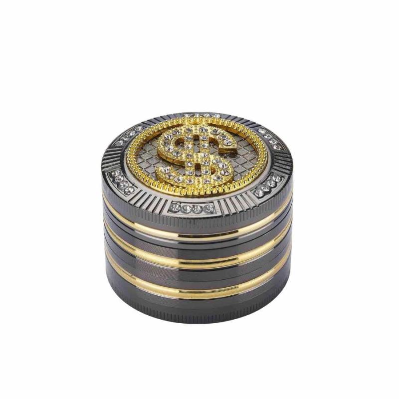 Grinder Bling Bling Dollar 4-pièces 50mm KC Import