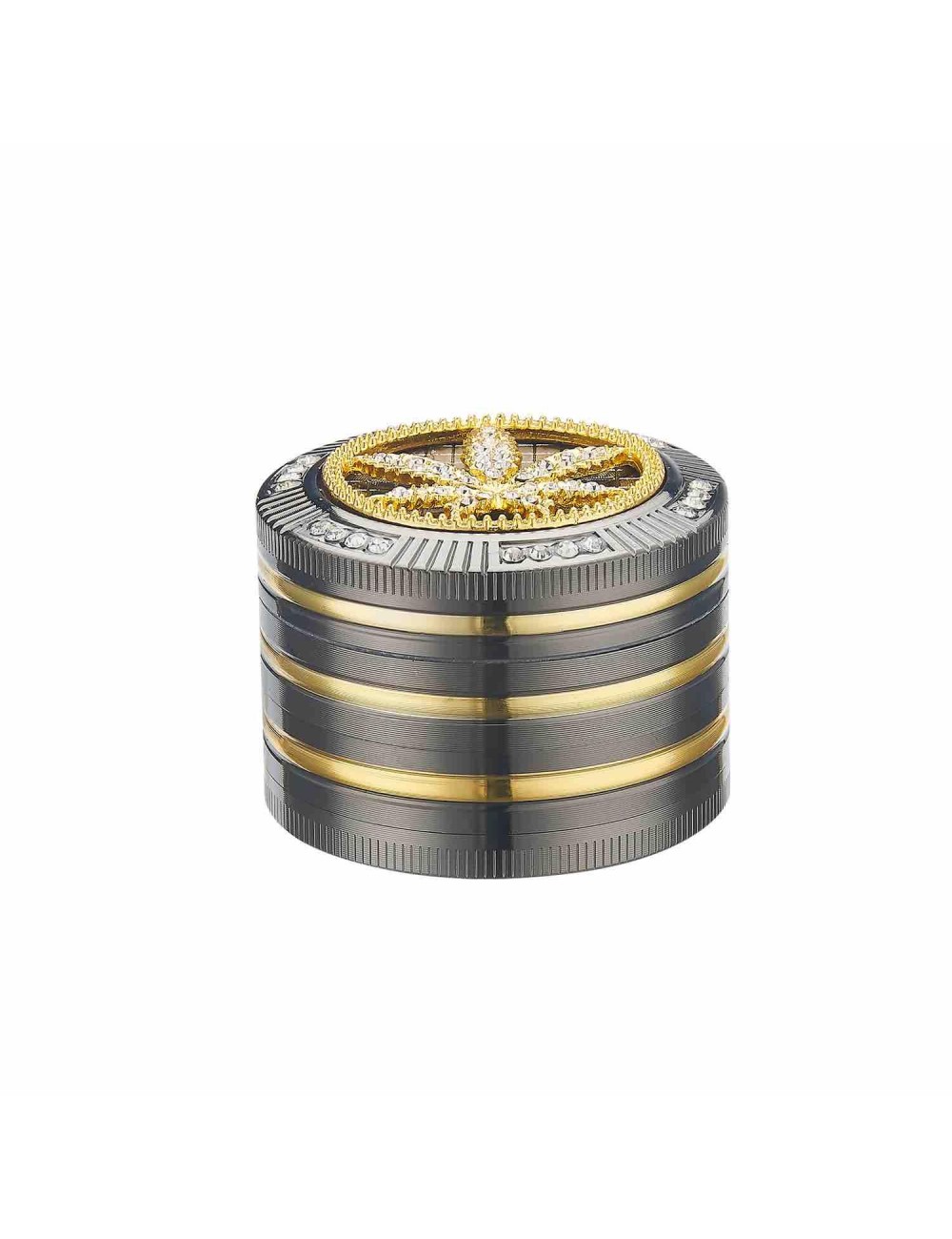 Grinder Bling Bling Hanfblatt 4-teilig 50mm