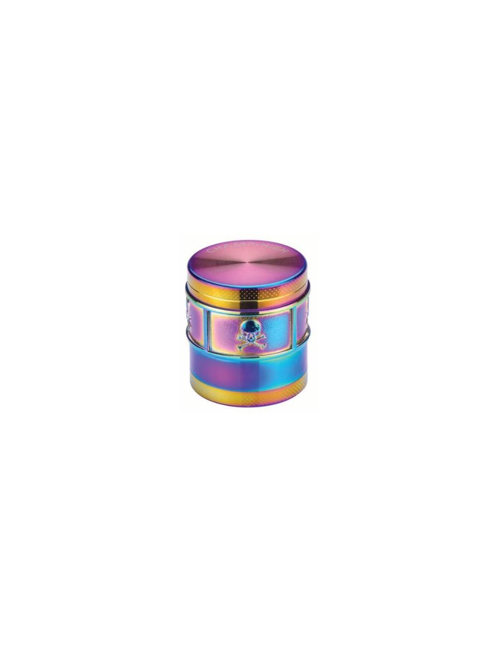 Alu Grinder Small Skull 4-piece 40mm Rainbow