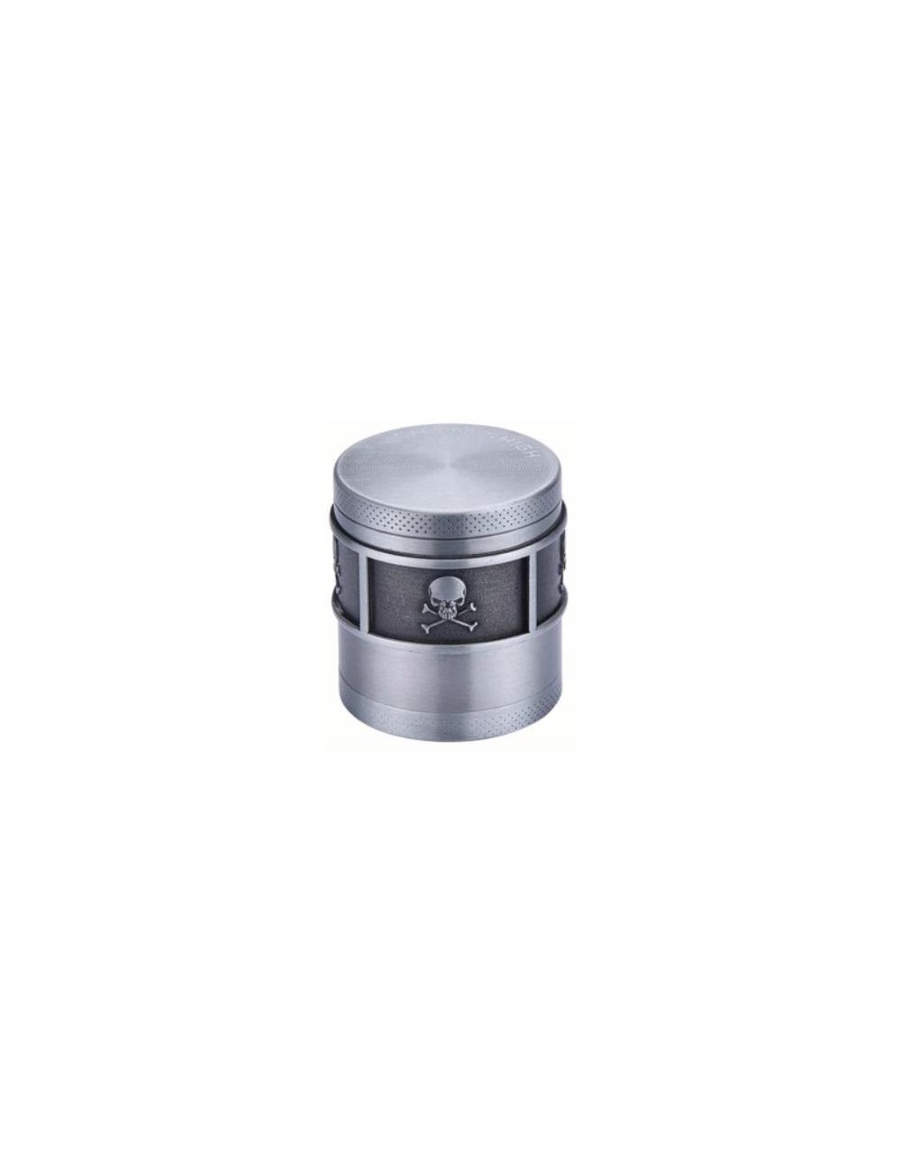 Alu Grinder Small Skull 4-piece 40mm Silber