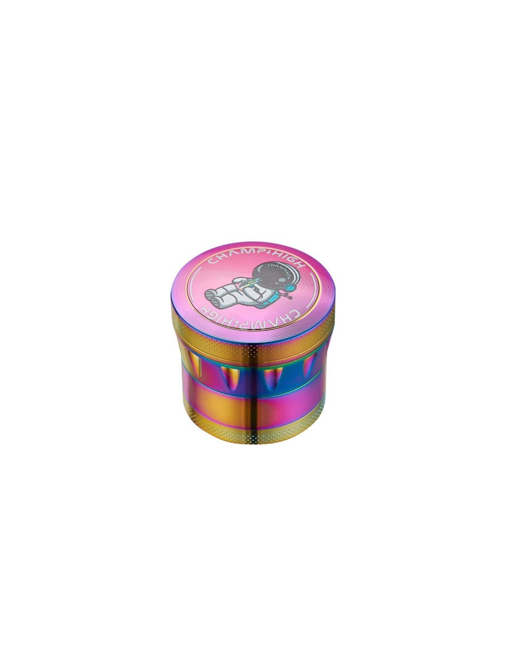 Alu Grinder Rainbow Highman 4-pièces 40mm Bong