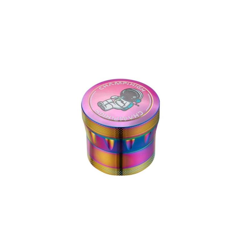 Alu Grinder Rainbow Highman 4-pièces 40mm Bong KC Import