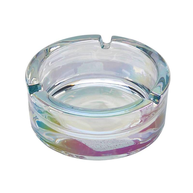 Rainbow Glas Aschenbecher Perlmutt KC Import