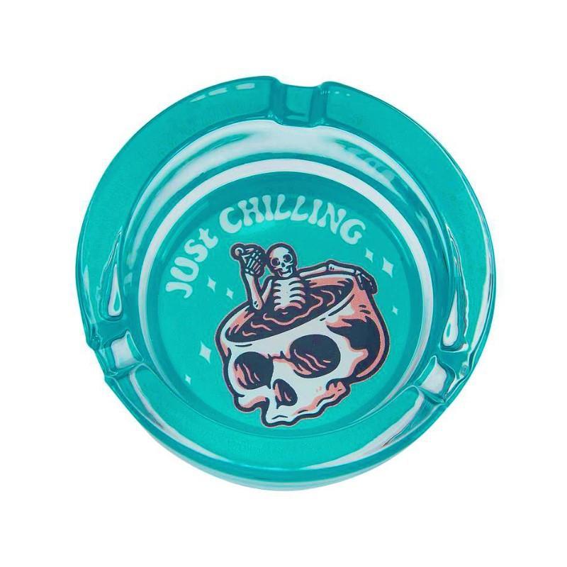 Skull Glas Aschenbecher Just Chilling KC Import