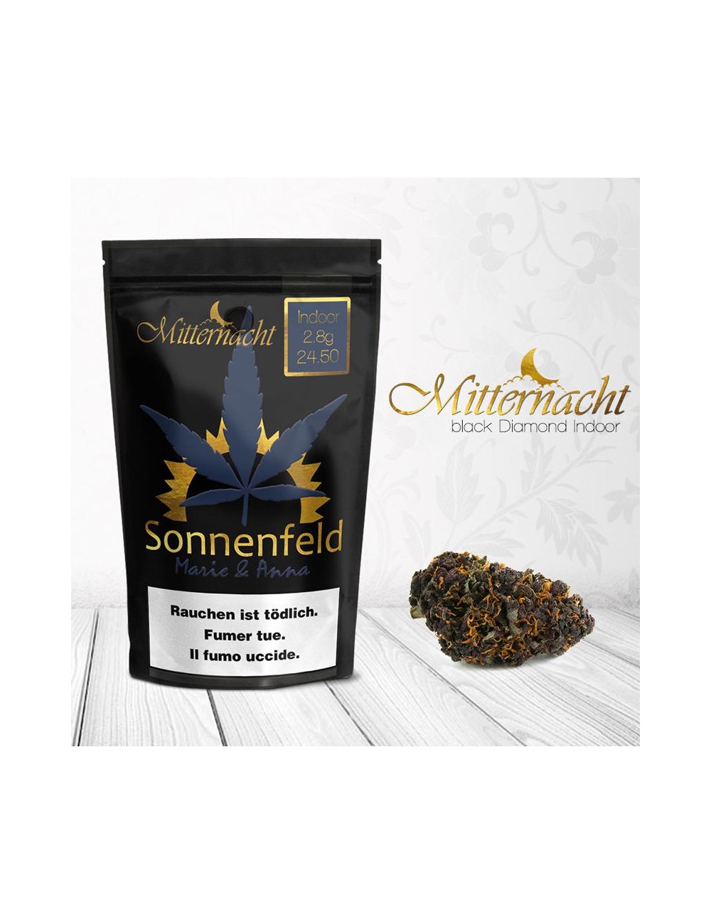 Sonnenfeld CBD - Mitternacht (CHF 24.50/2.8g)