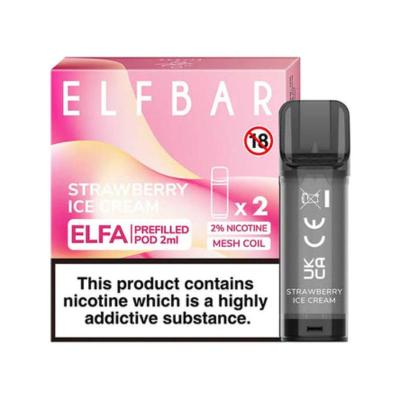 Elf Bar ELFA Prefilled Pod (2 x 2ml) Strawberry Ice Cream Startseite